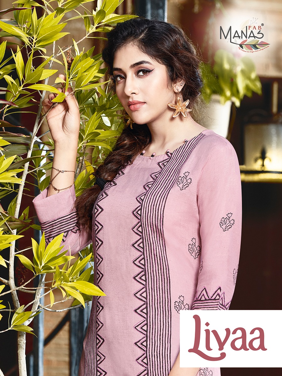 Manas Livaa Designer Look Kurtis With Bottom Set Wholesale Price Supplier In Surat
