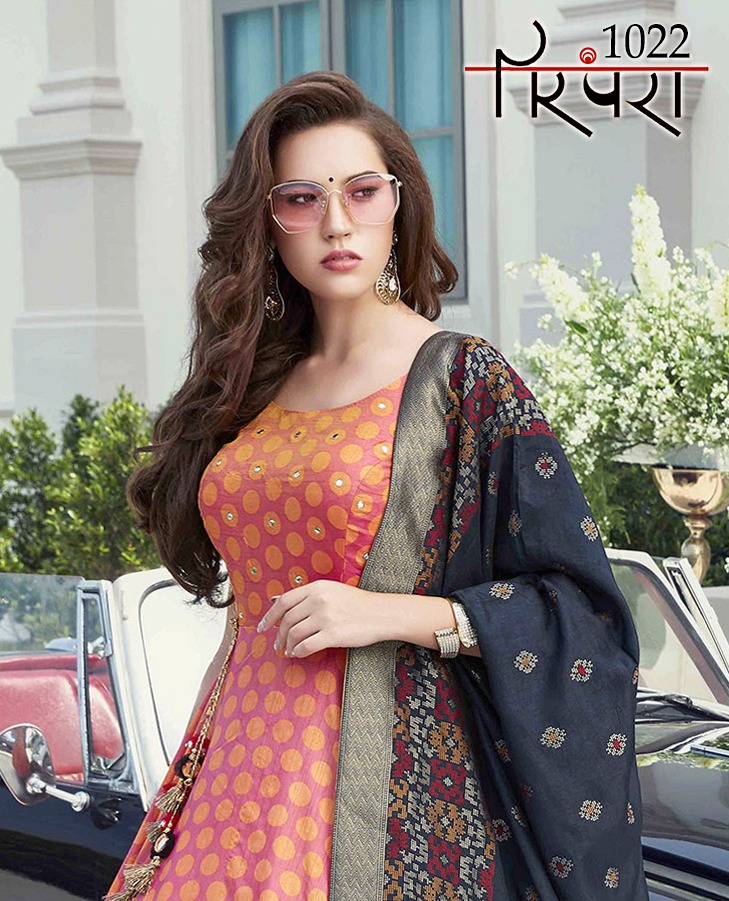 Parampara Vol 5 1021-1024 Series Party Wear Look Long Gown Collection Wholesale Price Surat
