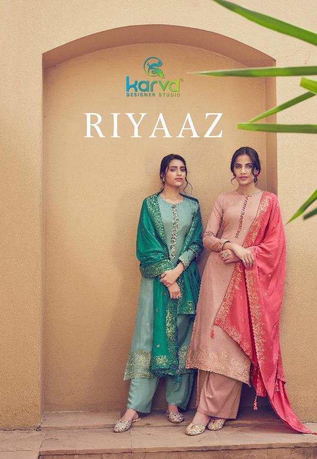 Karva Designer Riyaaz Pure Viscose Jeqaurd Designer Salwar Suits Collection Wholesale Price