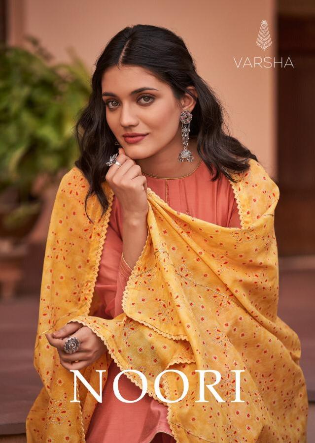Varsha Fashion Noori Chandri With Embroidery Punjabi Suits Collection Wholesale Price Surat