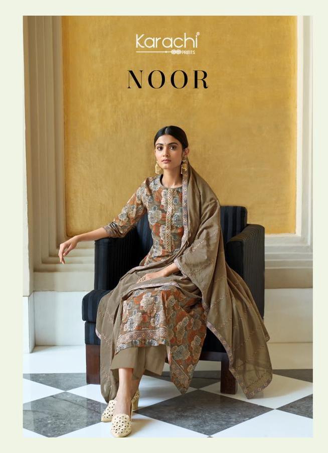 Karachi Suits Kesar Noor 2001-2006 Series Pure Lawn Cotton Fancy Designer Salwar Suits Collection Wholesale Price
