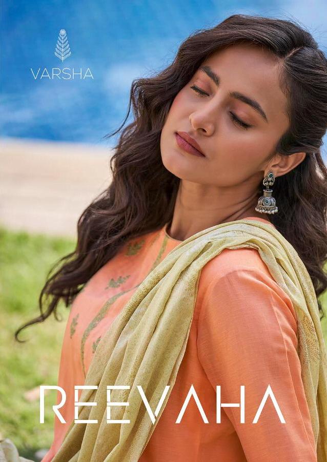 Varsha Fashion Reevaha Catalog Wholesale Supplier Silky Lawn Embroidered Suits Collection
