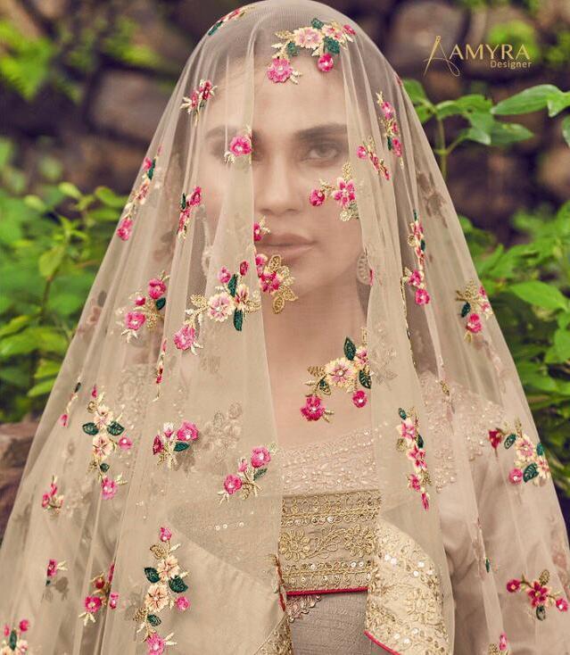 Aamyra Designer Attraction Fancy Bember Silk Embroidered Suits Collection Wholesale Price
