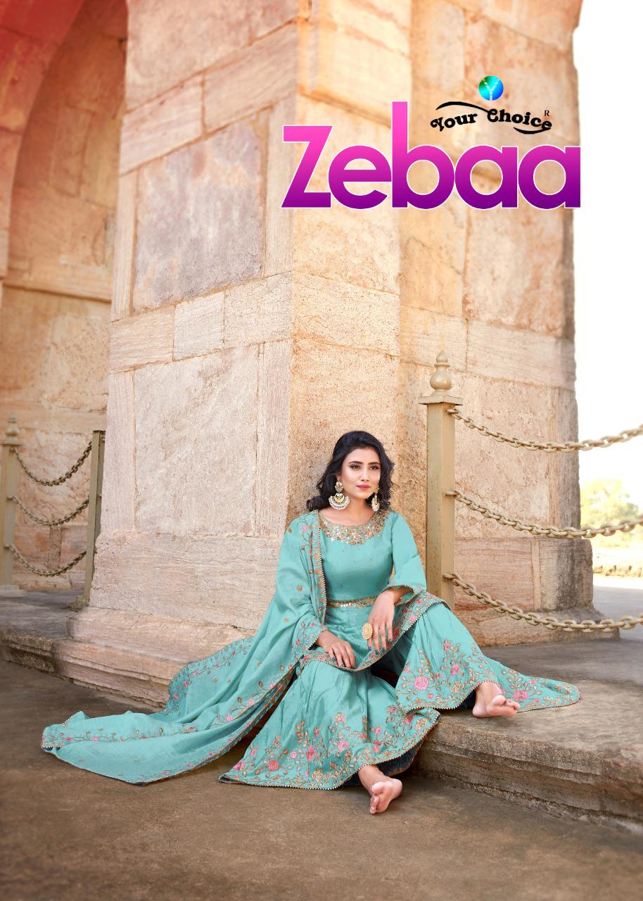 Yourchoice Zebaa 3731-3734 Series Wholesale Party Wear Garara Suits Catalogue Online