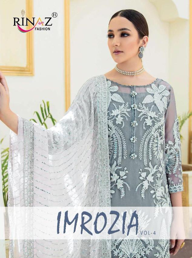 Rinaz Fashion Imrozia Vol 4 Fancy Pakistani Salwar Suits Collection Surat
