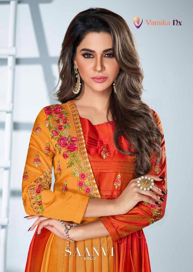 Vamika Nx Saanvi Vol 2 Party Wear Gown Collection Wholesale Price