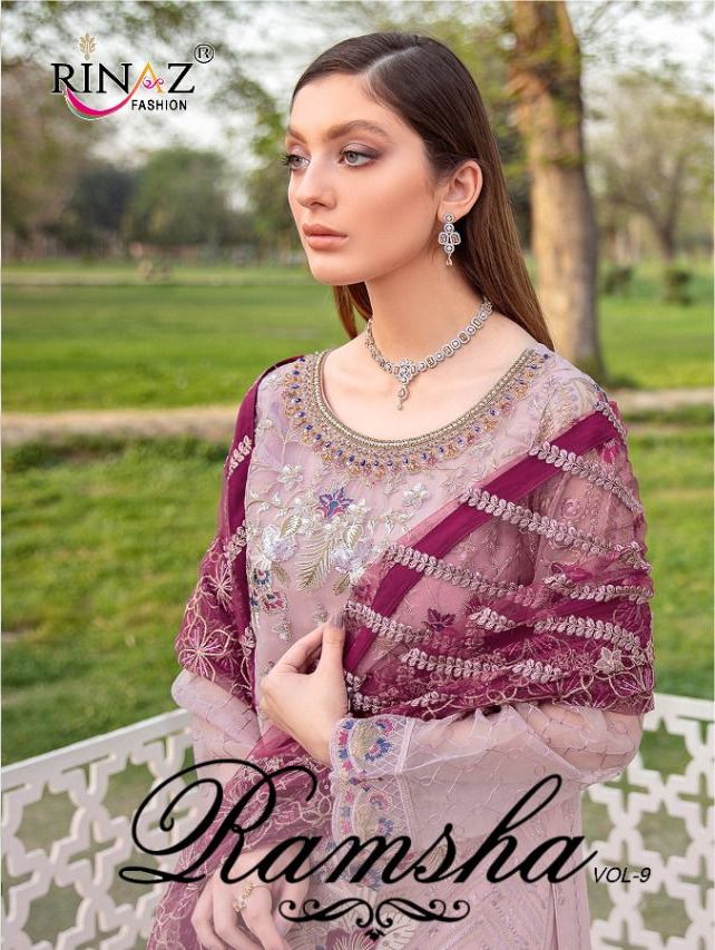 Rinaz Fashion Ramsha Vol 9 Wholesale Pakistani Salwar Kameez Collection Surat