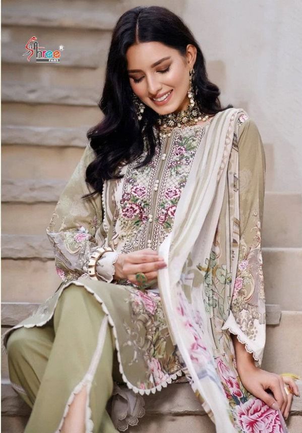Shree Fabs Presents Ayesha Zara Remix Collection Salwar Kameez Cotton Dupatta Set Wholesale Price