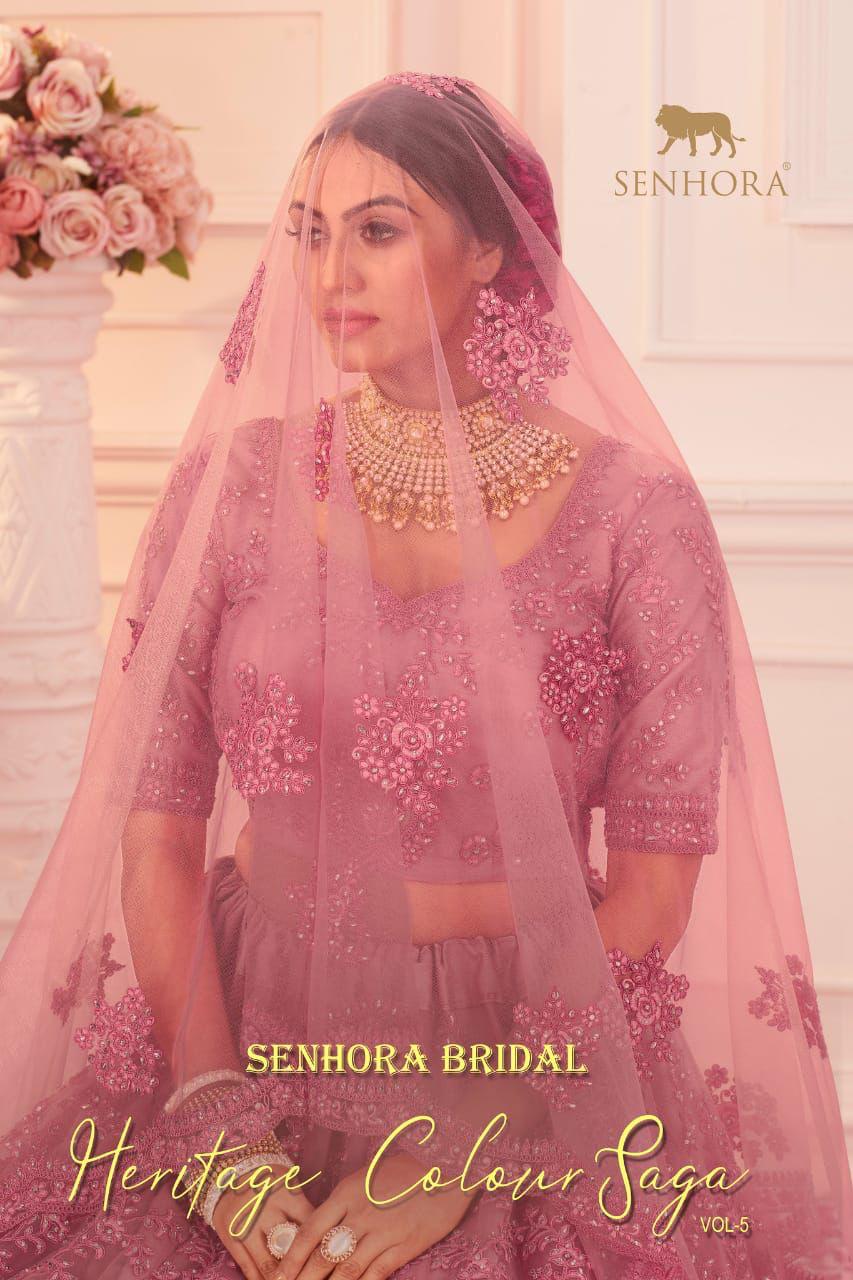 Senhora Bridal Heritage Colour Saga Vol 5 Bridal Lehenga Collection Wholesale Price Surat