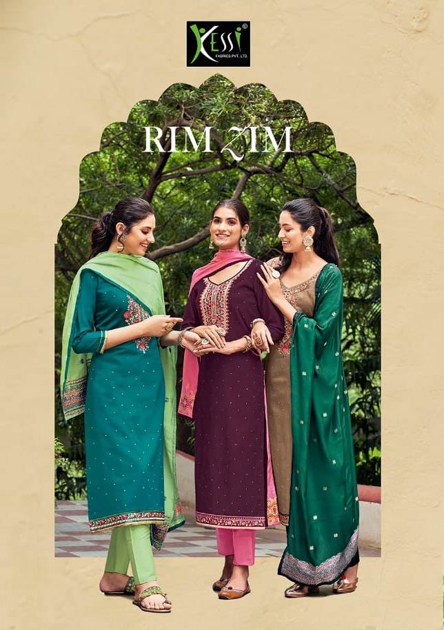 Kessi Fabrics Rimzim Catalogue Wholesale Salwar Kameez Collection Surat