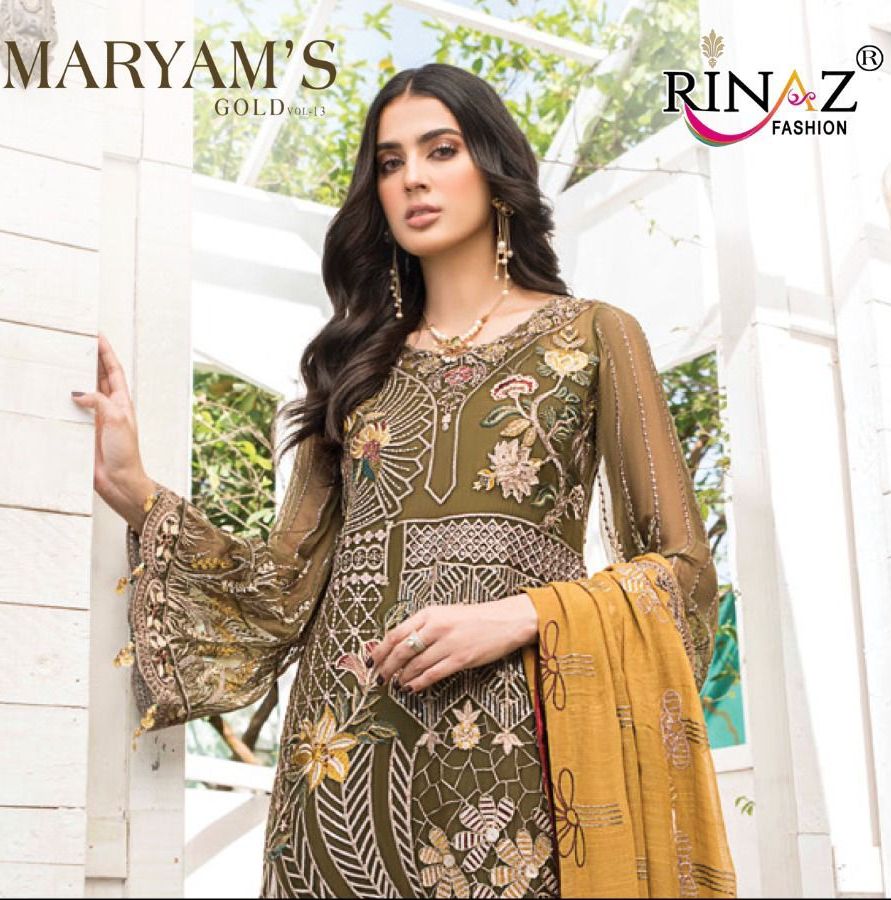 Rinaz Fashion Maryams Gold Vol 13 Salwar Kameez Catalogue Surat