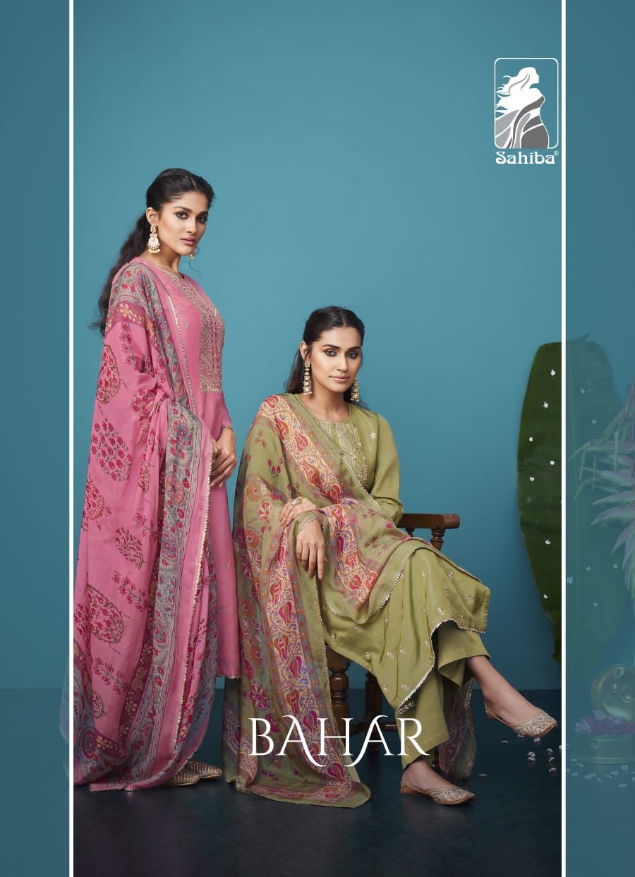 Sahiba Suits Bahar Catalogue Silk Designer Salwar Kameez Collection Surat