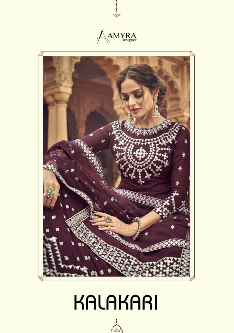 Aamyra Designer Kalakari 101-104  Series Wholesale Salwar Suits Collection