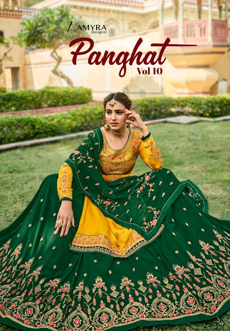 Aamyra Fashion Panghat Vol 10 Designer Salwar Kameez Catalogue Surat