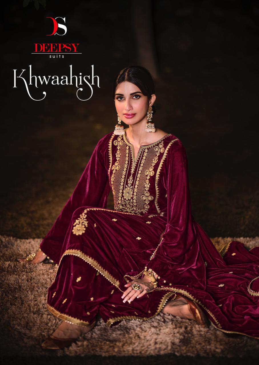 Deepsy Suits Khwaahish Velvet Designer Salwar Kameez Surat