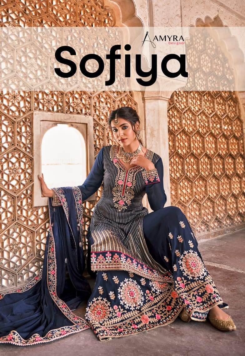 Aamyra Designer Sofiya 501-504 Series Diwali Special Party Wear Suits Collection