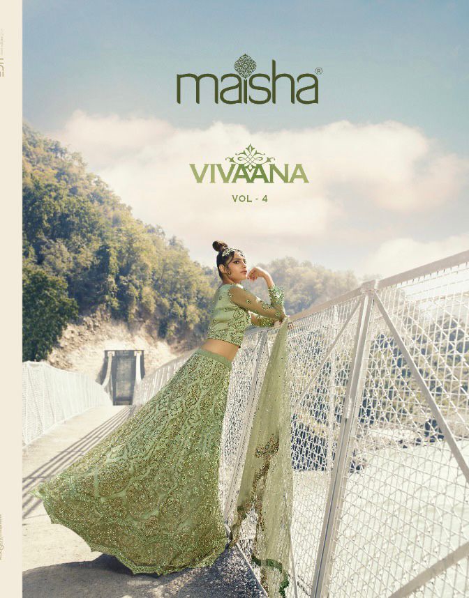 Maisha Vivaana Vol 4 400001-400005 Series Party Wear Lehenga Collection Wholesale Price