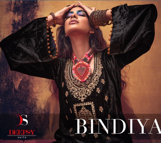 Deepsy Suits Bindiya Velvet Fancy Designer Salwar Kameez Catalogue Surat
