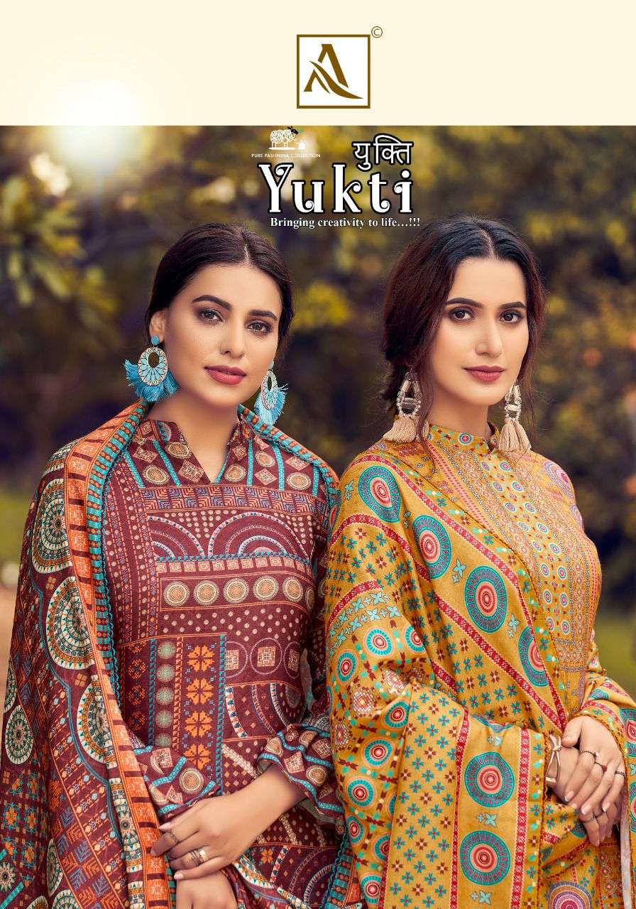 alok suits yukti pashmina designer salwar kameez catalogue wholesale price