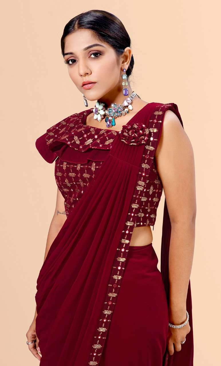Amoha Trendz ready to wear festive look designer sarees wholesale price 