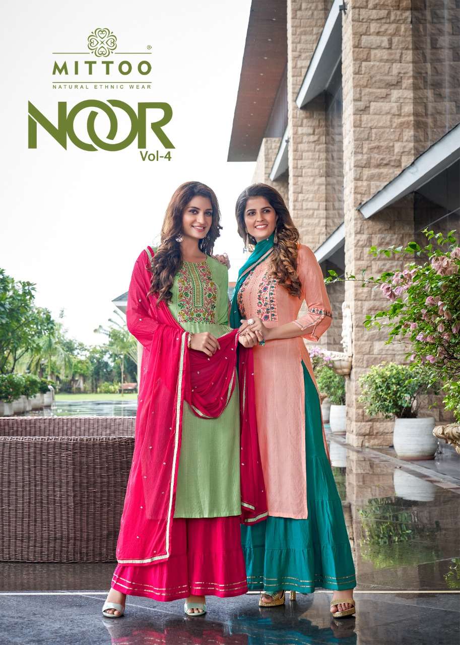 mittoo noor vol 4 5017-5022 series stylish designer kurti catalogue online supplier surat