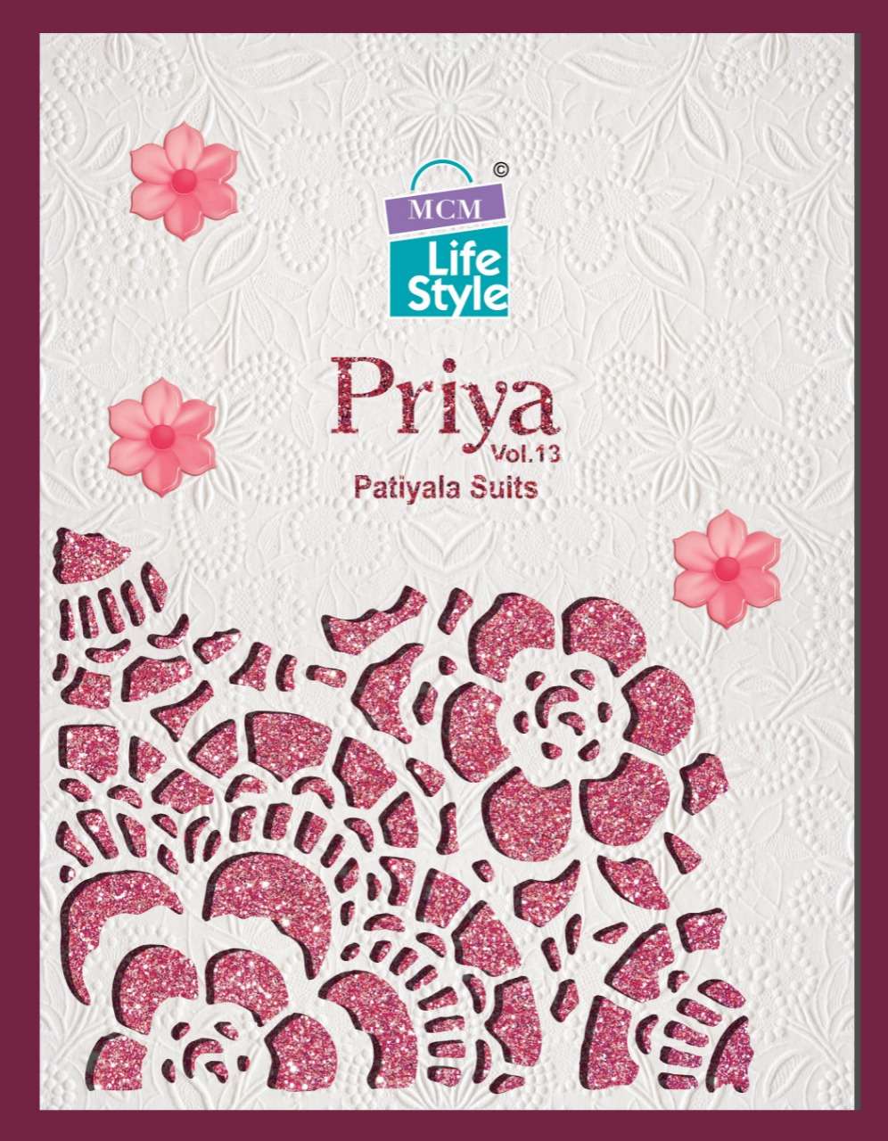 mcm priya vol 13 cotton patiala suits catalogue wholesale price