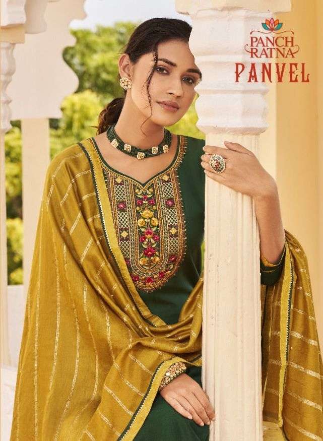 panch ratna panvel 11571-11575 series stylish salwar kameez catalogue collection 2021