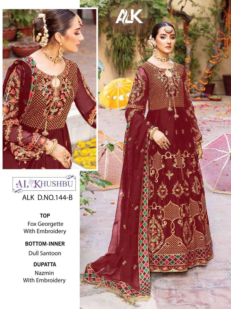   al khushbu 144 series exclusive designer pakistani suits manufacturer surat