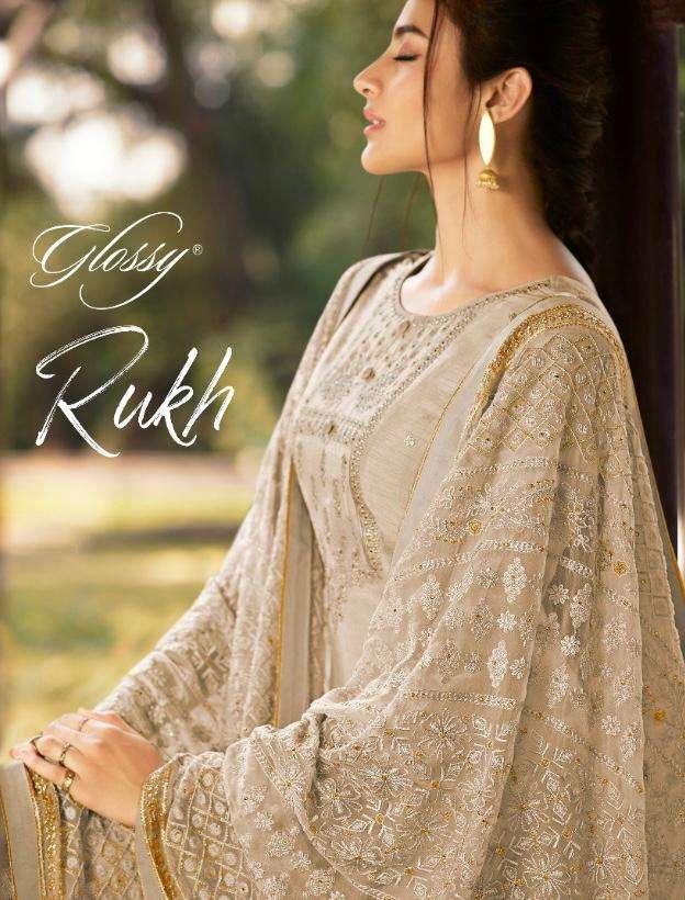 glossy rukh 414-416 series stylish designer salwar kameez wholesale