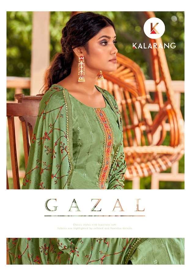 kalarang gazal 3411-3416 series indian designer salwar kameez wholesale price 