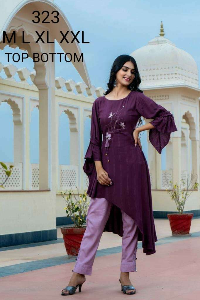 s4u 323 top bottom concepts kurti size set non catalogue items