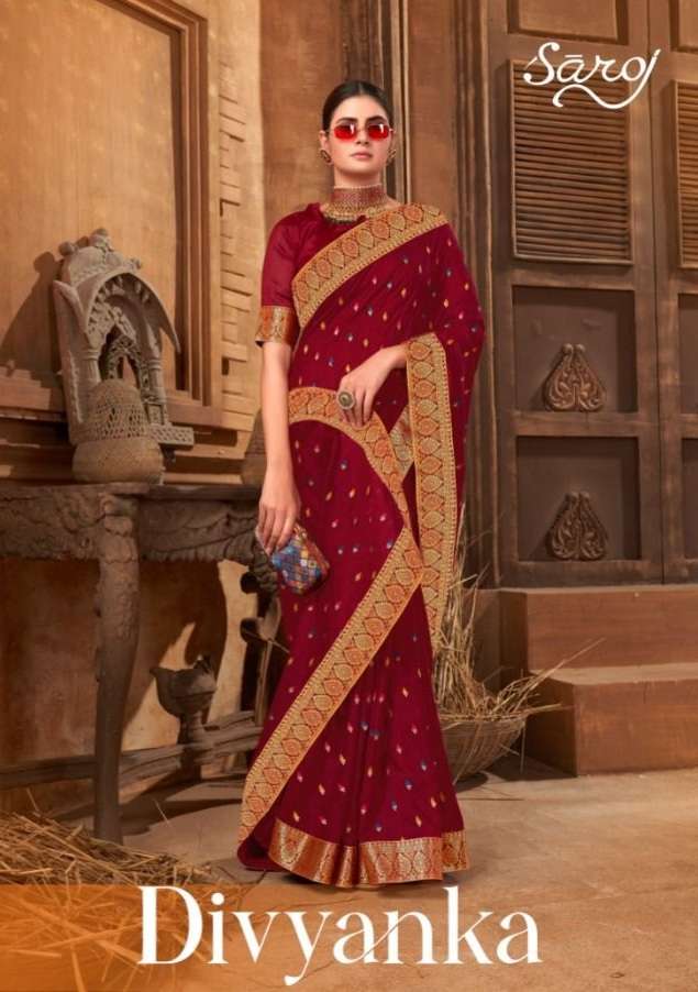 saroj sarees presents divyanka sarees catalogue wholesale price surat 2022 02 17 12 06 13