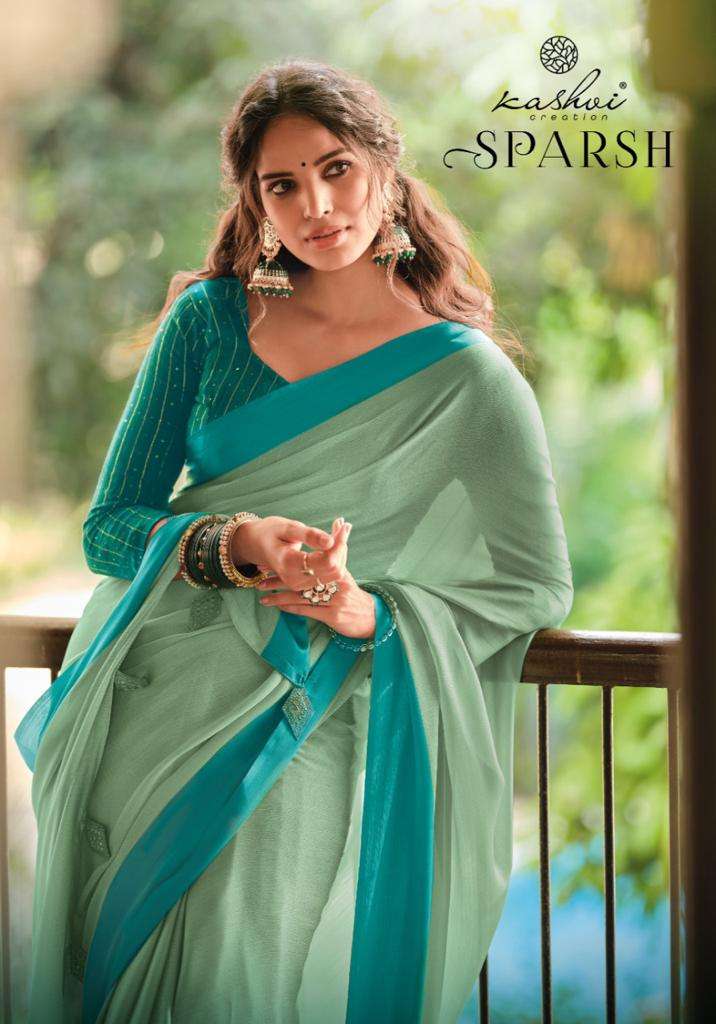    kashvi creation sparsh stylish designer saree collection 2022 