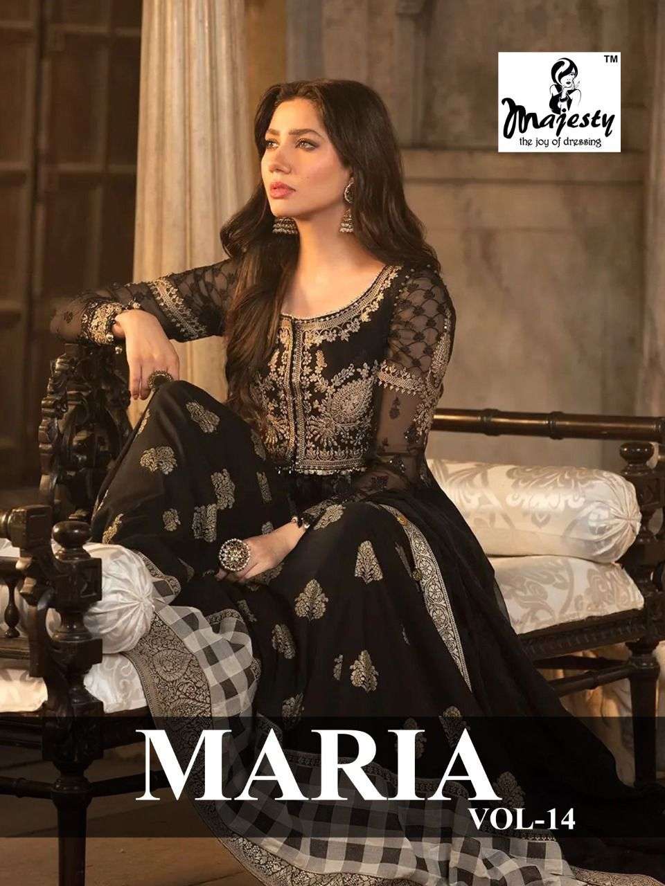 majesty maria vol 14 wholesale chiffon dupatta pakistani salwar kameez wholesale price surat