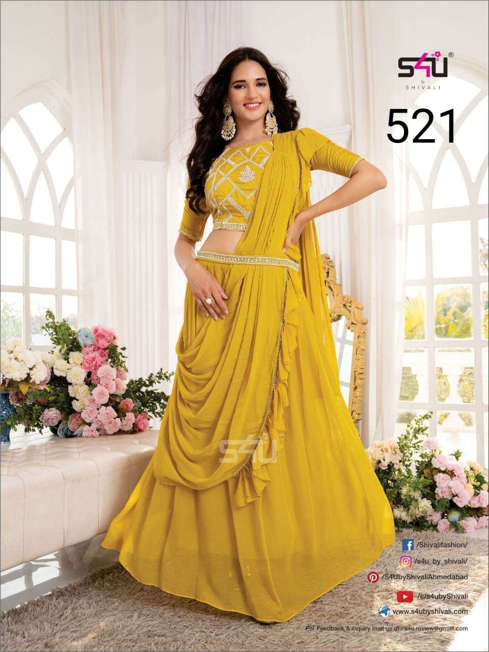 s4u 521 designer look long party wear collection wholesale price 