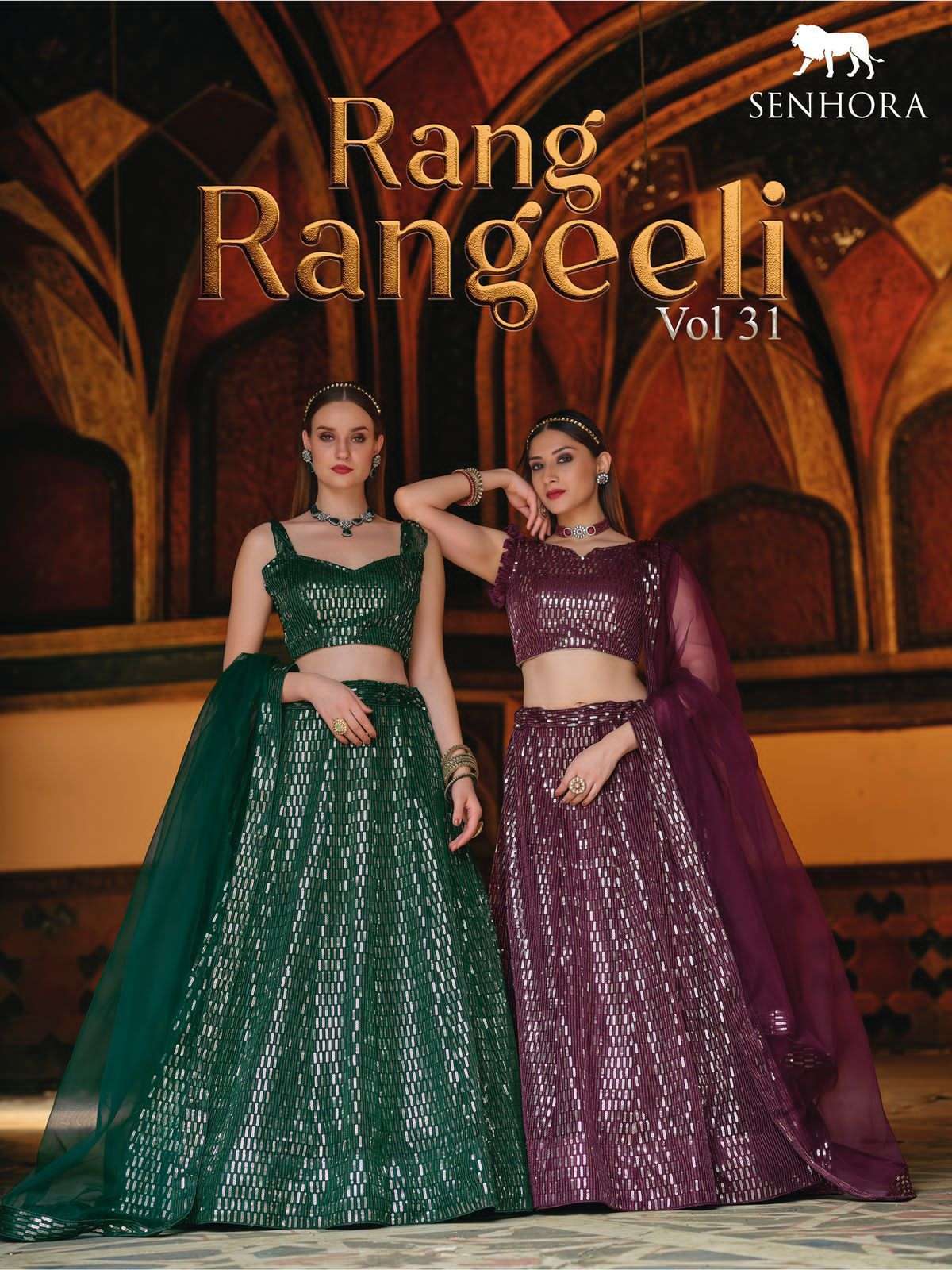 senhora designer rang rangeeli vol 31 2039-2043 latest party wear lehenga collection wholesale price surat