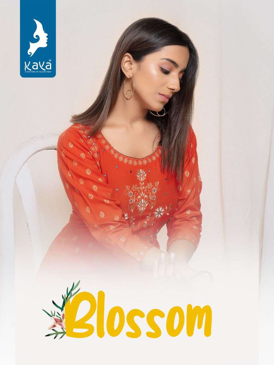 kaya blossom 001-006 series rayon fancy stylish kurtis wholesale price surat