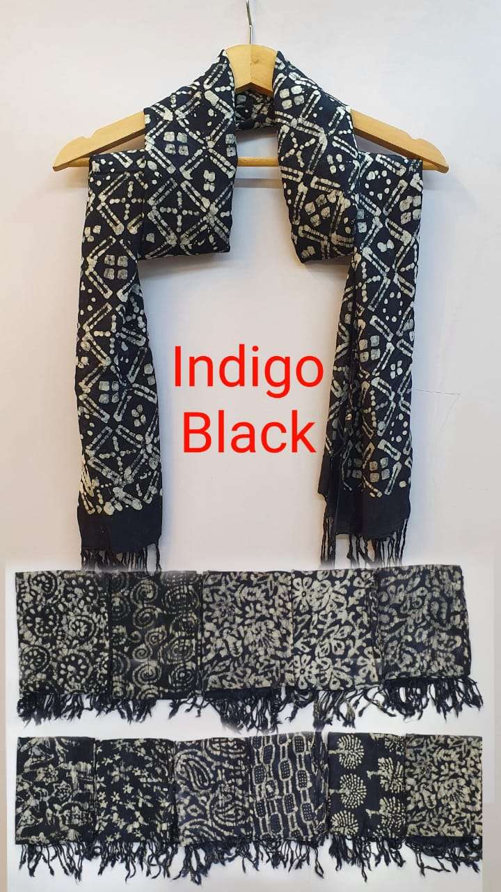 pratham fashion black indigo scarf rayon fabric catalogue online wholesaler surat textile