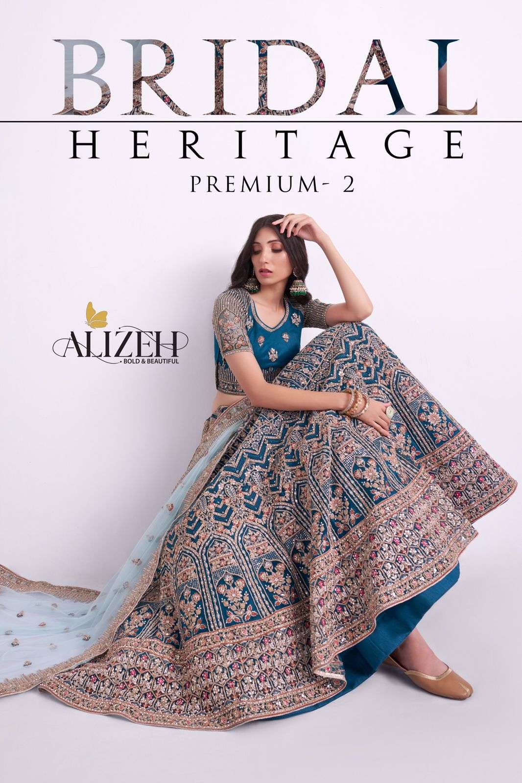 alizeh bridal heritage premium vol-2 1061-1067 series premium wedding lehenga collection surat