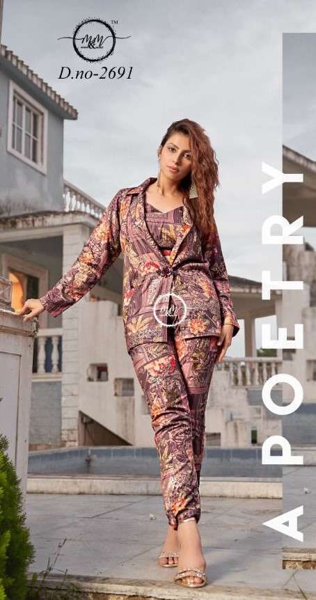 m&m 2691 designer muslin western wear catalogue online best rate wholesaler surat 
