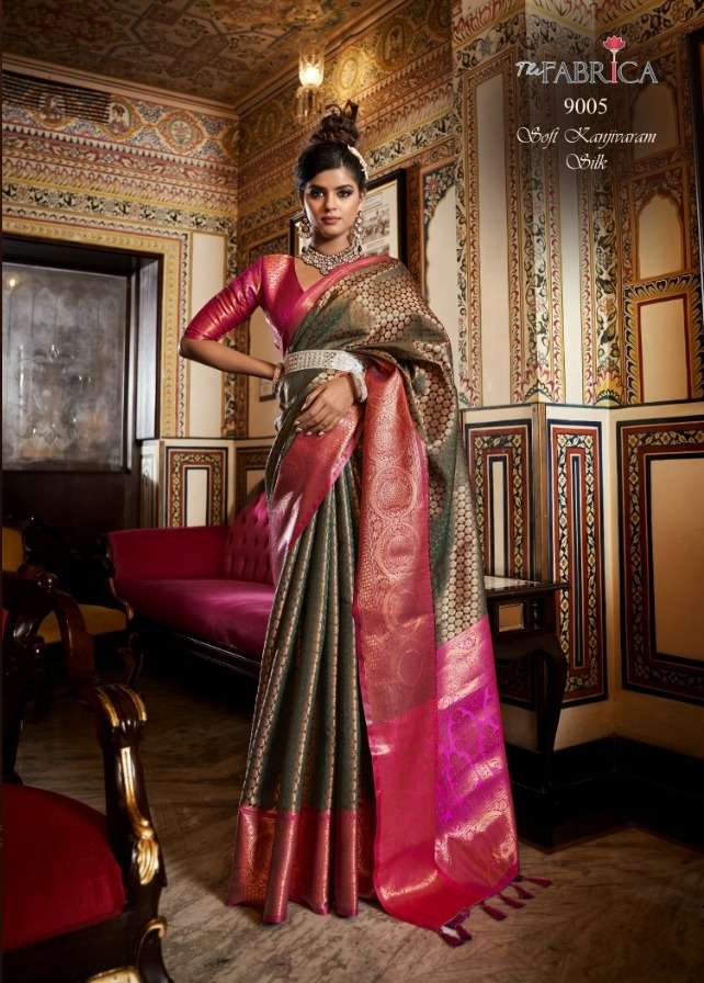 the fabrica sravanam 9001-9006 series exclusive designer saree catalogue online price surat