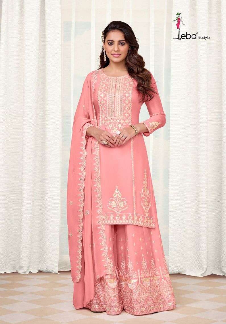eba lifestyle maria 1519-1522 series stylish look designer party wear salwar suits catalogue exporter surat 