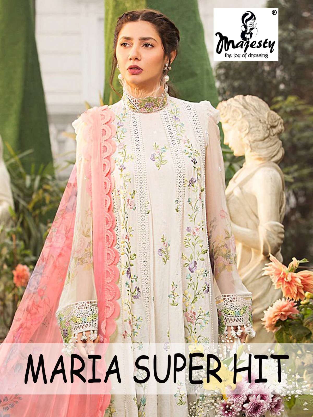 majesty maria super hit 5001-5004 series stylish look designer pakistani salwar suits new catalogue surat 