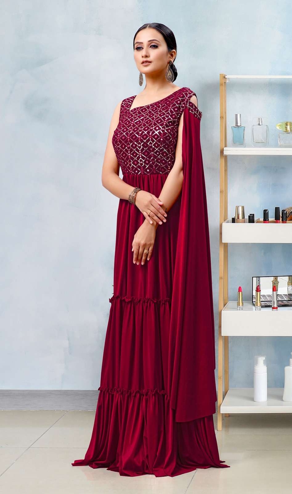 amoha trendz 30499 fancy designer gown catalogue collection 2023