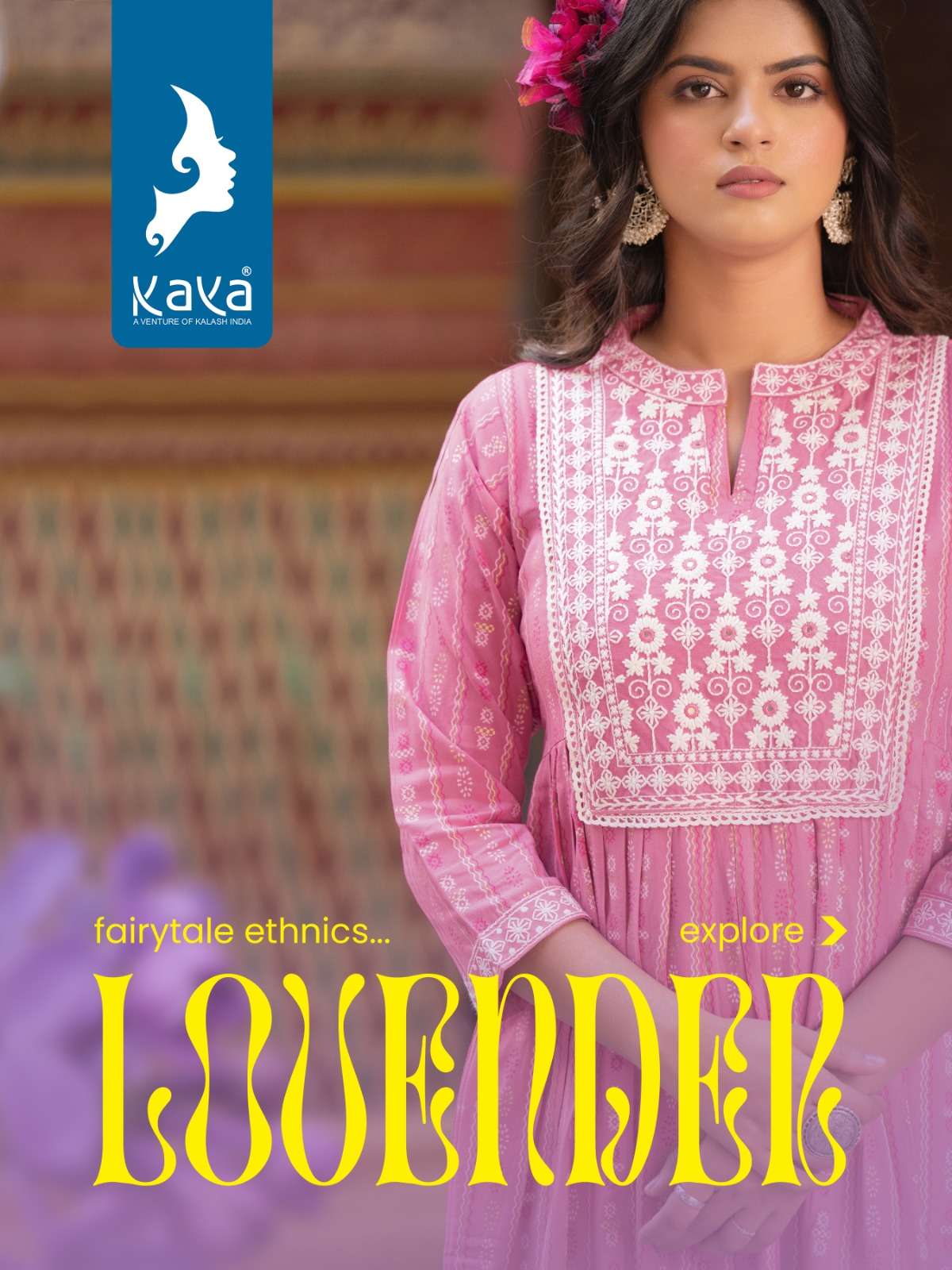 kaya kurti lovender 01-08 series latest designer nayra cut kurti set wholesaler surat gujarat