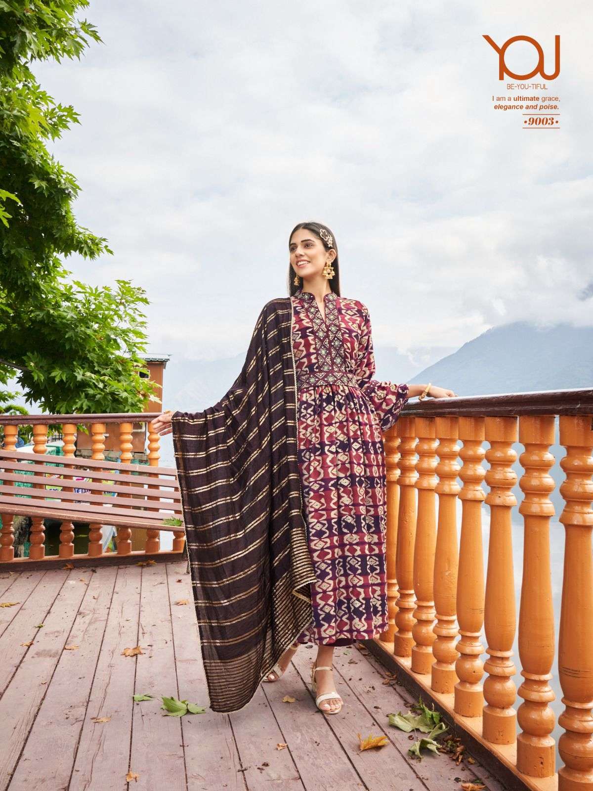 Wanna Simona 9001-9006 Series Fancy Heavy Printed 3 Piece Set Wholesale Collection