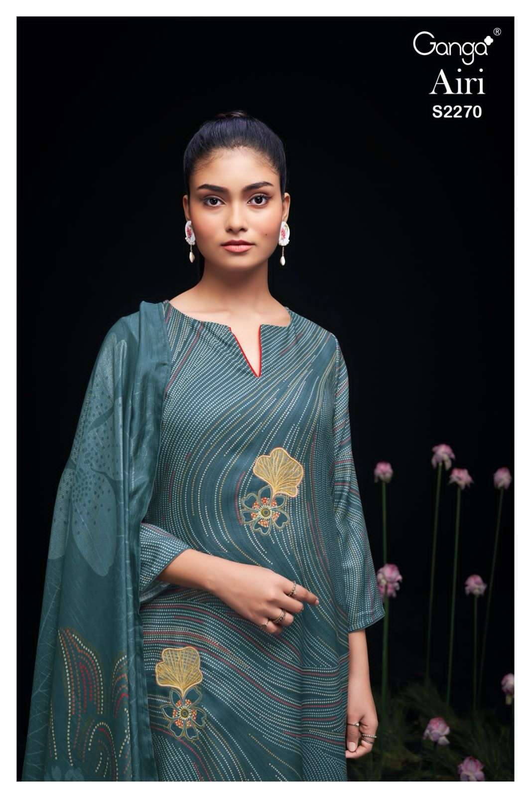ganga airi 2270 colour series latest designer pakistani salwar kameez wholesaler surat gujarat