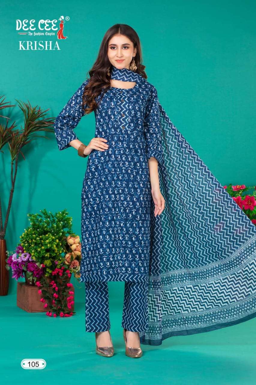 deecee krisha 101-106 series casual wear readymade collection wholesale price surat online market