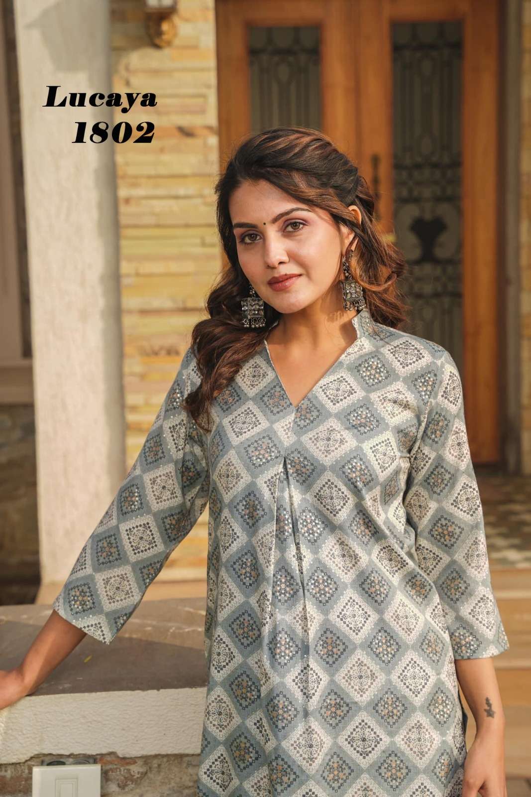 lucaya presents lucaya vol 18 rayon designer kurti with plazo set wholesale price surat