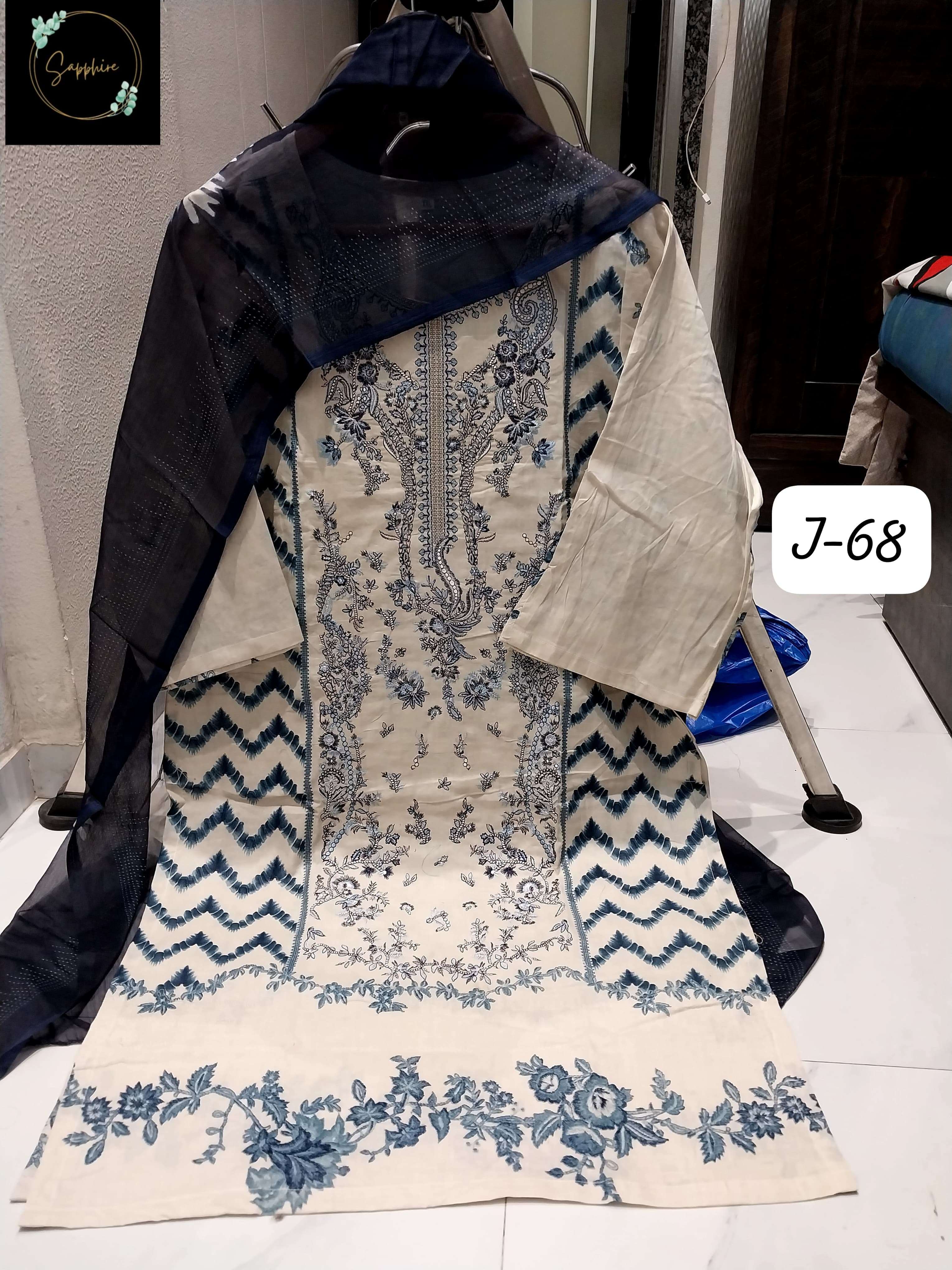sapphire jazmin vol-68 fancy designer readymade suits at wholesale price surat gujrat 